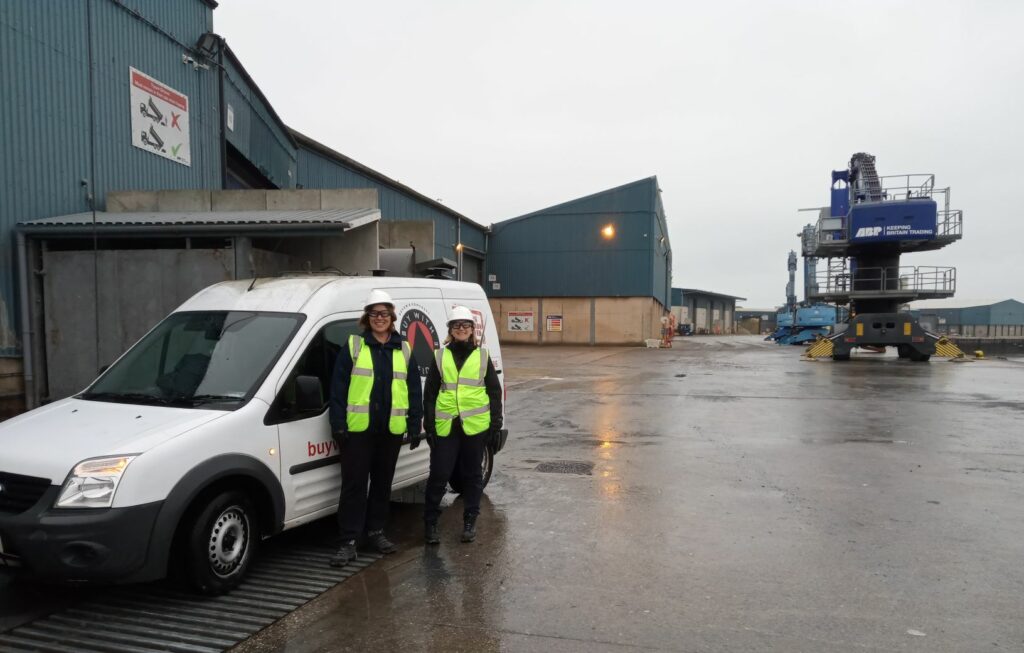 Trading Standards Officers at Teignmouth Docks