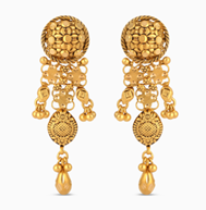 Gold drop earrings