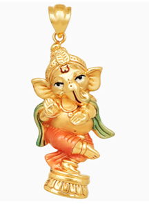 Lord Ganesha gold pendant
